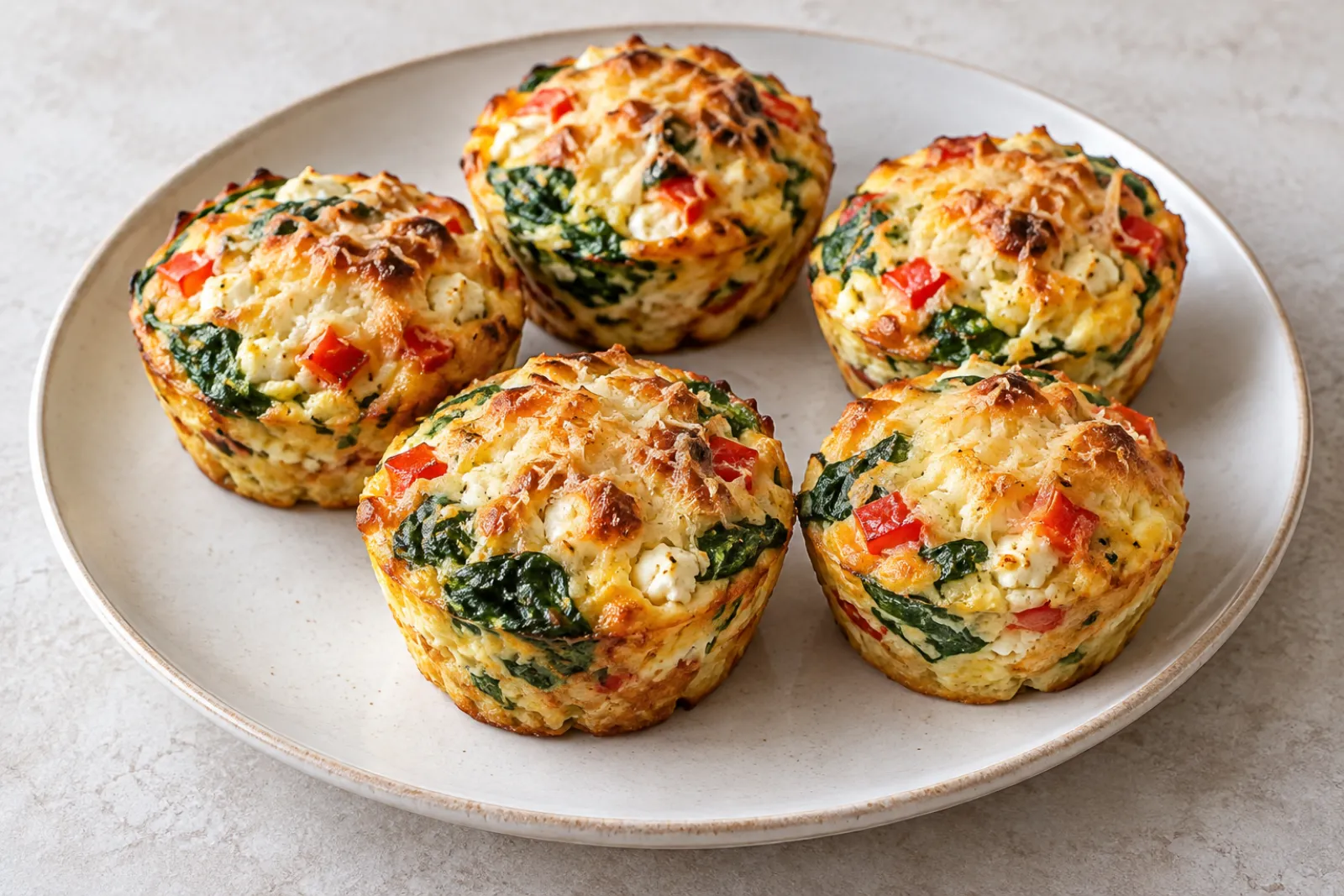 Äggmuffins med spenat och keso